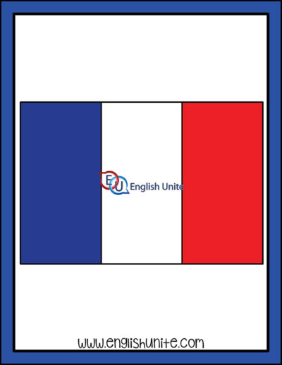 剪贴艺术-法国国旗