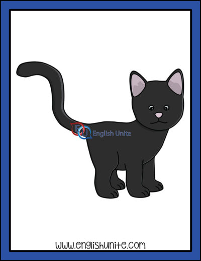clip art - black cat