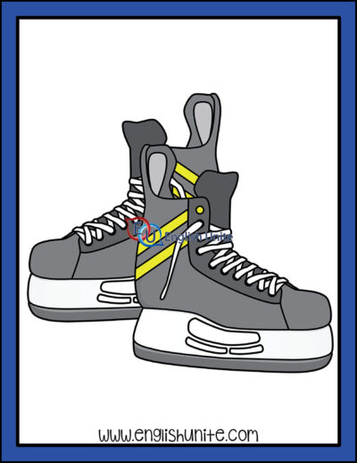 剪贴画-曲棍球溜冰鞋