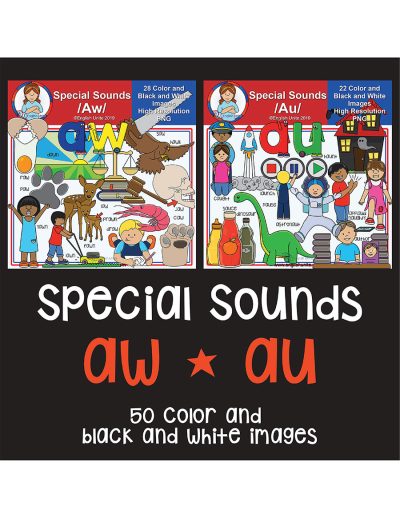 剪贴画-特殊的声音aw和au