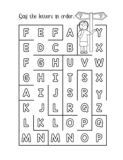 工作表-字母迷宫