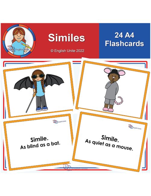 flashcards - a4 simile flashcards