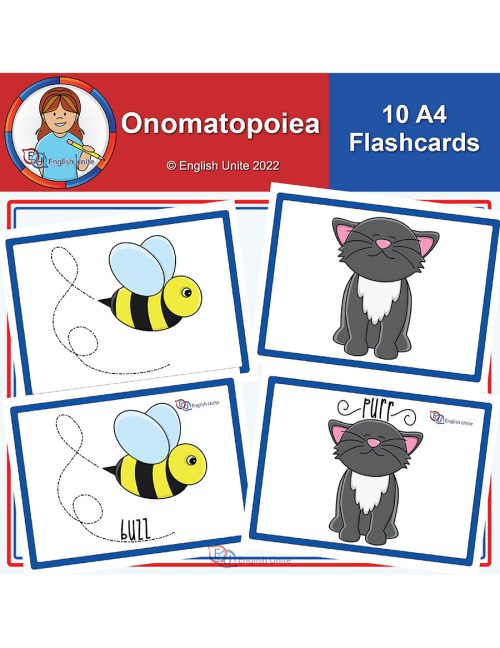 flashcards - A4 Onomatopoeia