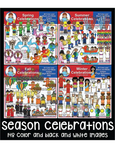 bu剪贴画ndle - season celebrations