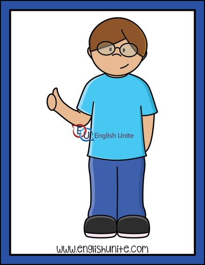 clip art - greeting - thumbs up